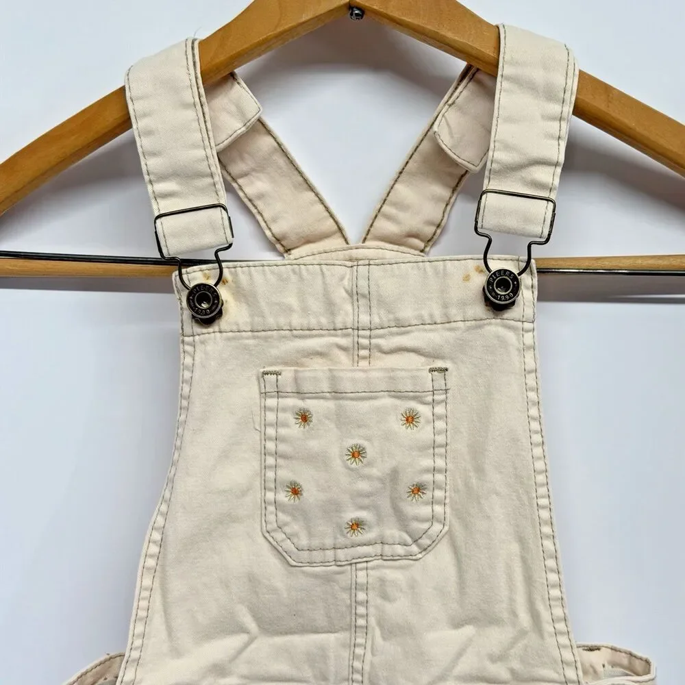 Vintage Pietro By Piers Magic Dreams Girls Size 10 Cream Daisy Shortalls